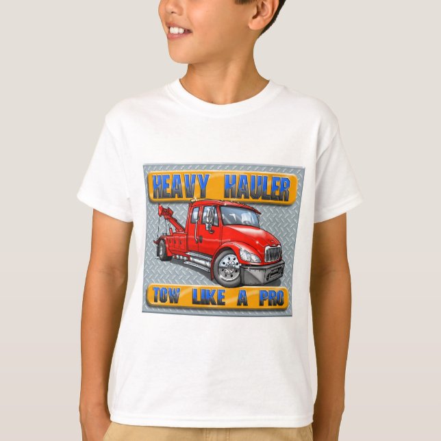 Schwerer Schlepper-Abschleppwagen T-Shirt (Vorderseite)