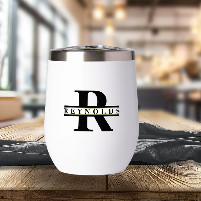 Schweres feines Monogramm und Name Schwarz/Gold-ID (Von Creator hochgeladen)