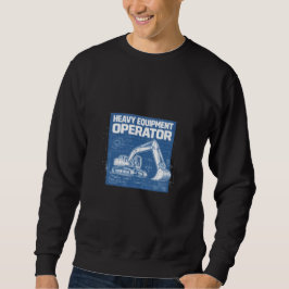 Schweres-Gerät-Führer-Blueprint Sweatshirt