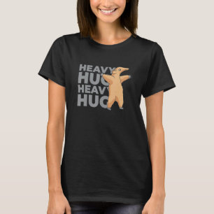 schweres, in Frieden lebendes Tier mit Freunden un T-Shirt