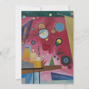 Schweres Rot von Wassily Kandinsky Einladung