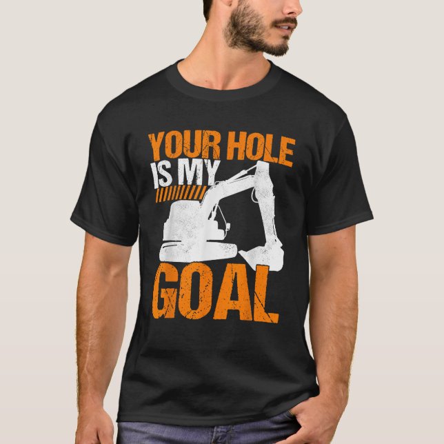 Schwergerätebediener Baggerführer T-Shirt (Vorderseite)