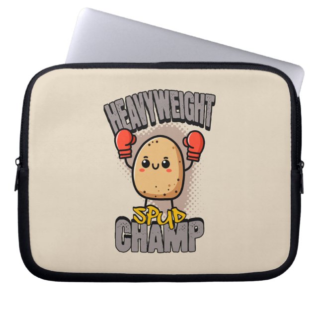 Schwergewicht-Spud-Champ-Boxing-Potato Laptopschutzhülle (Vorderseite)