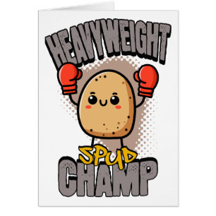 Schwergewichts-Kartoffel-Champion-Boxen-Kartoffel