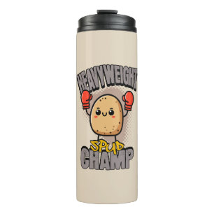 Schwergewichts-Kartoffel-Champion-Boxen-Kartoffel Thermosbecher