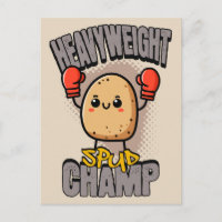 Schwergewichts-Spud-Champ-Boxen-Kartoffel