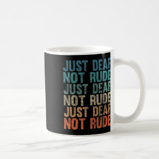 Schwerhörige Gehörlose Sensibilisierung Vintage Nu Kaffeetasse