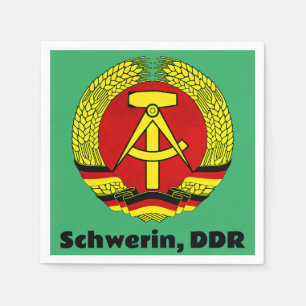 Schwerin, DDR, Schwerin, Deutschland, Ossi Serviette