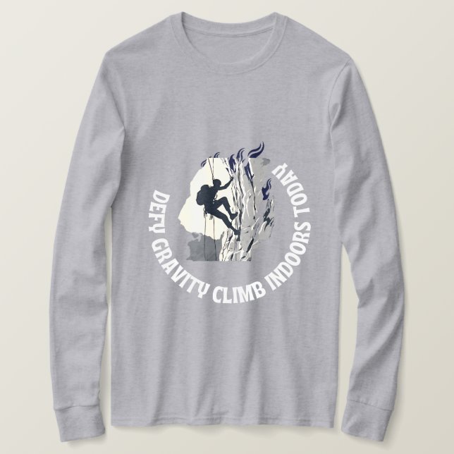 Schwerkraft beim Klettern im Inneren T-Shirt (Design vorne)