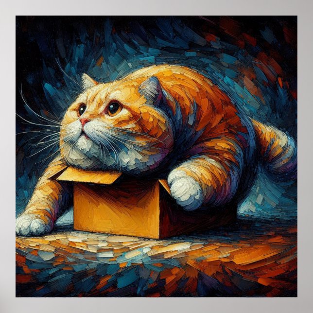 Schwerkraft: Die Katze im Kasten Poster (Vorne)