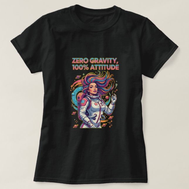 Schwerkraft Null, 100% Einstellung T-Shirt (Design vorne)