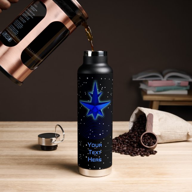 Schwerkraft-Raumschiff Trinkflasche (Kaffee (gedreht))