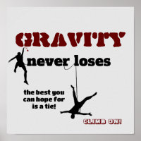 Schwerkraft verliert nie - Felskletterdesign