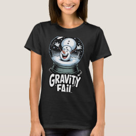 Schwerkraft-Versager-Schneemann T-Shirt