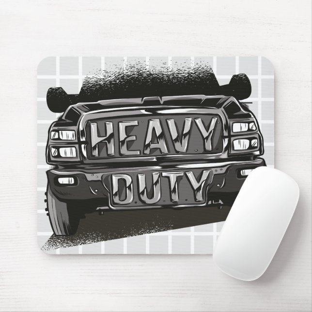 Schwerlast-LKW-Grafik-Gitter-Mauspad Mousepad (Mit Mouse)