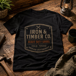 Schwerlastgüter Vintage Industrielles Grafikdesi T-Shirt