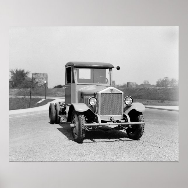 Schwerlastwagen, 1925. Vintages Foto Poster (Vorne)
