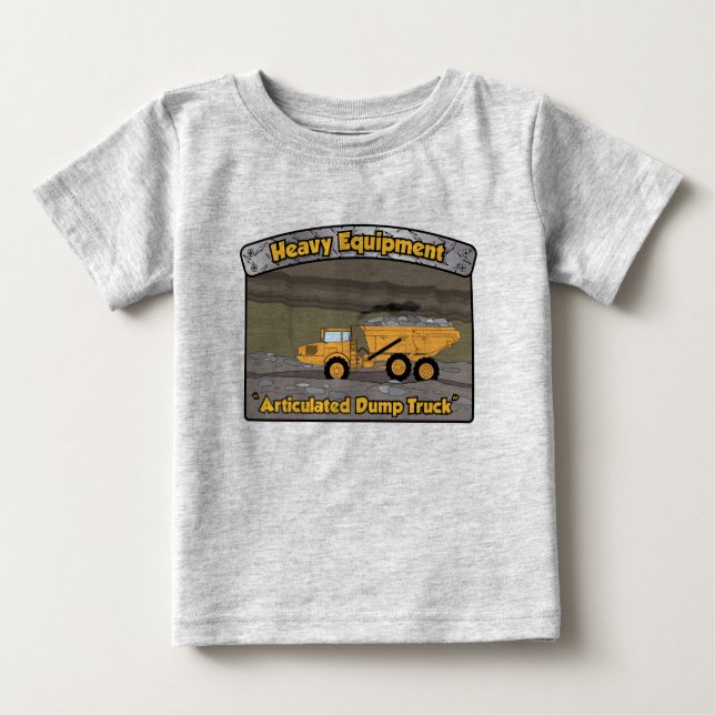 Schwermaschinenfahrzeug Baby T-shirt (Vorderseite)