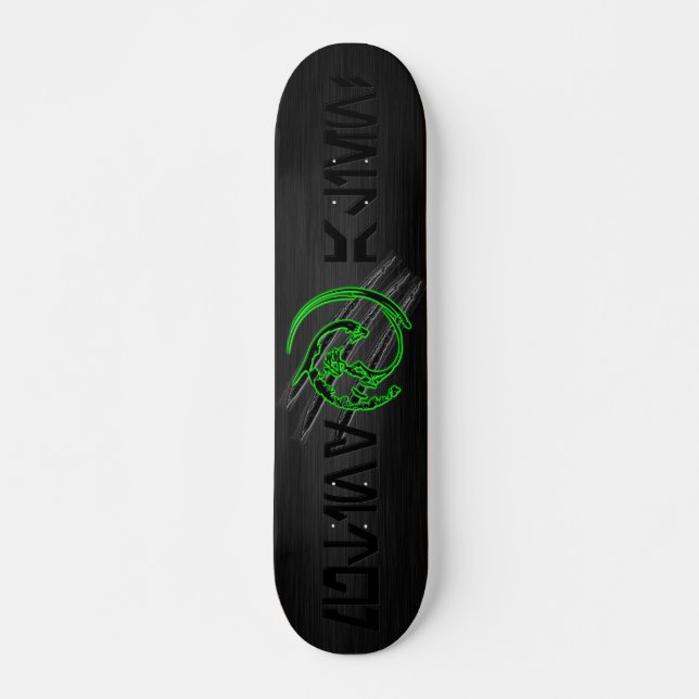 Schwermetall-ALIEN Skateboard (Vorne)