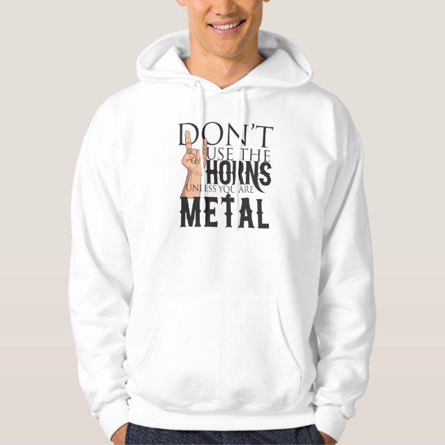 Schwermetall Hoodie (Vorderseite)