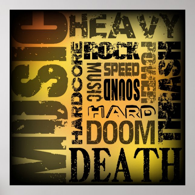 Schwermetall-Party Poster (Vorne)