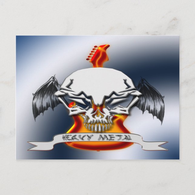 Schwermetall Postkarte (Vorderseite)