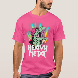 Schwermetall T Rex Dinosaur T-Shirt
