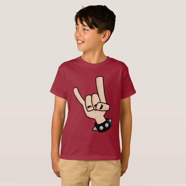 Schwermetall-Teufelshorne T-Shirt (Vorne ganz)