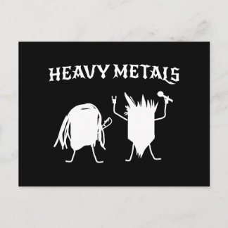 Schwermetalle Postkarte