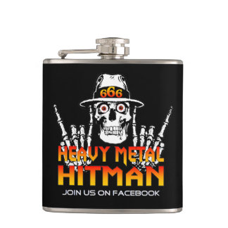 Schwermetallhitman-Flasche Flachmann