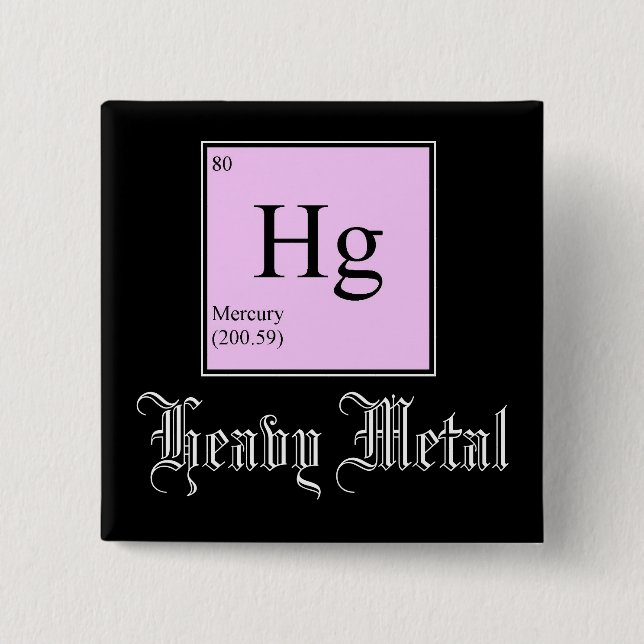 Schwermetallknopf Button (Vorderseite)