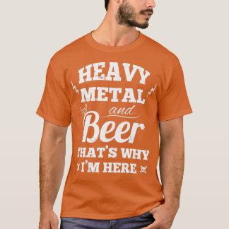 Schwermetallmusik und Bier T-Shirt