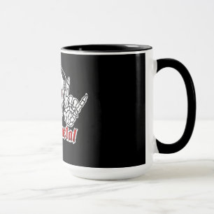 SCHWERMETALLschädel-TASSE Tasse
