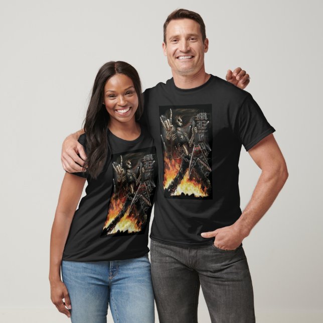 Schwermetallskelett T-Shirt (Unisex)