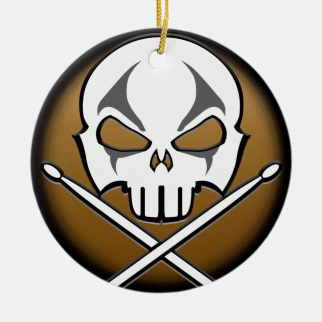 Schwermetallverzierungs-Rock-u. Keramik Ornament (Vorne)