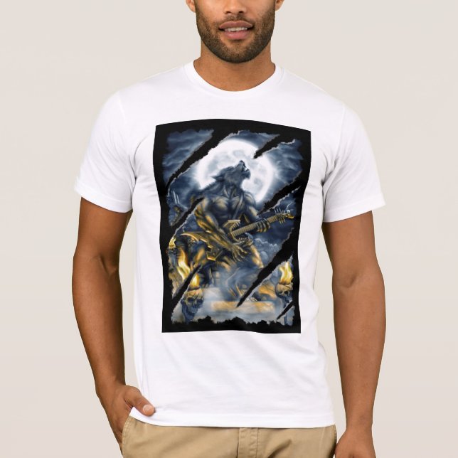 Schwermetallwerewolf T-Shirt (Vorderseite)
