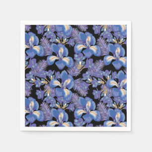 schwermütige Iris Serviette