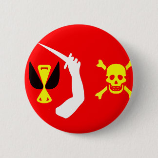 Schwermütige Piratenflagge Christophers Button