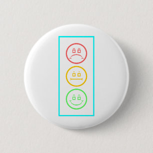 Schwermütiger Neonstoplight Button