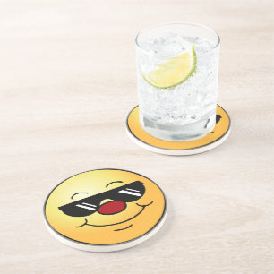 Schwermütiges Gesicht Grumpey Getränkeuntersetzer