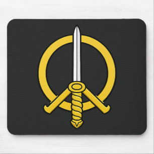 Schwert des Friedens Emblem - Mittelalterliches Fr Mousepad