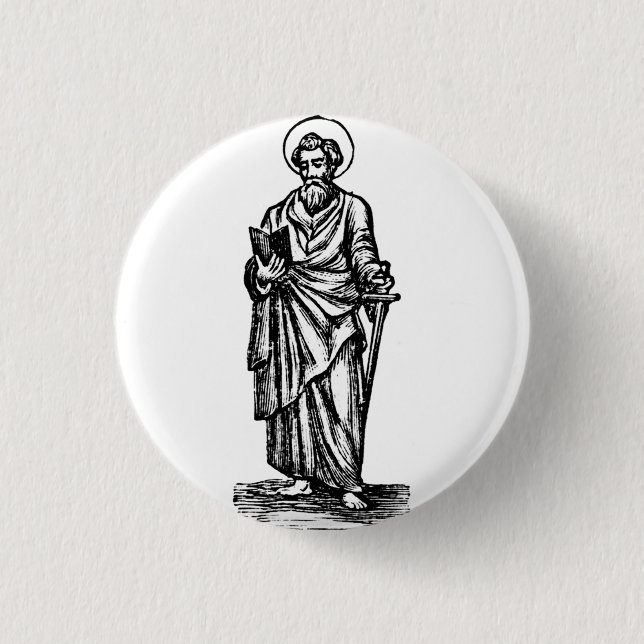Schwert-des-Geistes-Kunst Saint Paul Button (Vorderseite)
