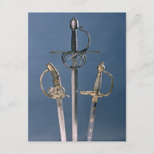 Schwert des Infanterieoffiziers Postkarte