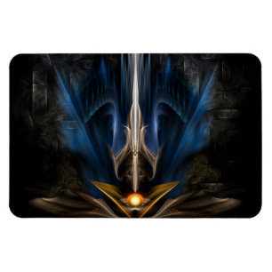 Schwert des leichten Fraktals Art Flexible Magnet