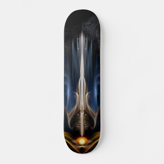 Schwert des leichten Fraktals Skateboard Deck (Vorderseite)
