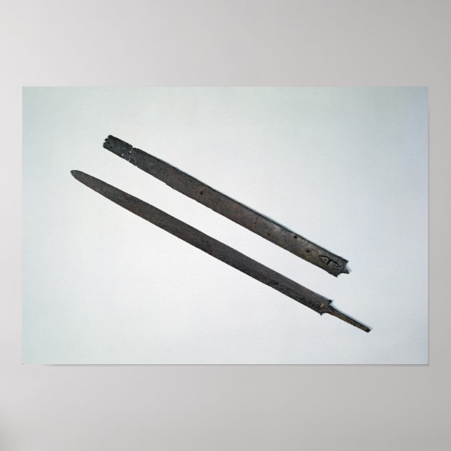 Schwert und Mantel aus La Tene, Schweiz Poster (Vorne)