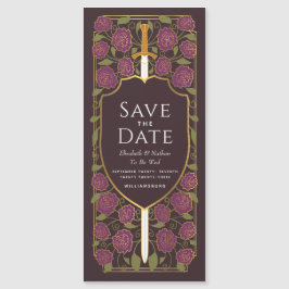 Schwert- und Schildmittelalterliche Fantasie Save Magneteinladung