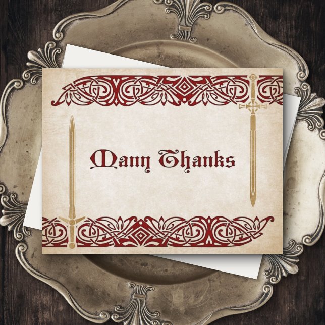 Schwerter Celtic Wedding Dankeskarte (Von Creator hochgeladen)