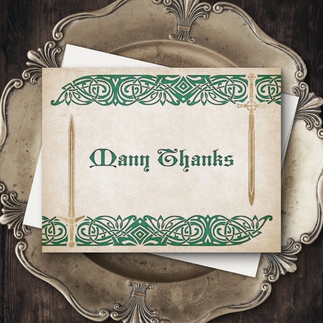 Schwerter Celtic Wedding Dankeskarte (Von Creator hochgeladen)