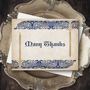 Schwerter Celtic Wedding Dankeskarte